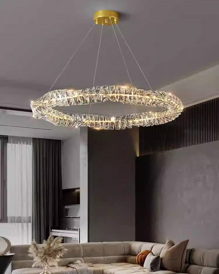 WOMO Crystal Ring Led Chandelier-WM2581