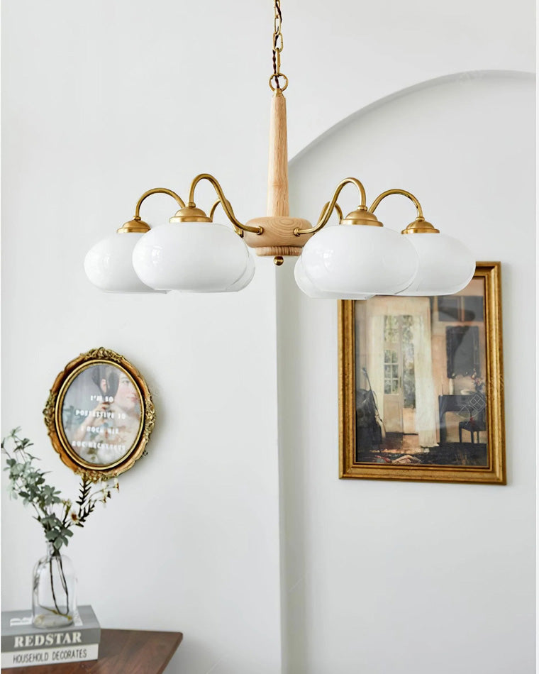 WOMO Retro Milk Glass Chandelier-WM2303