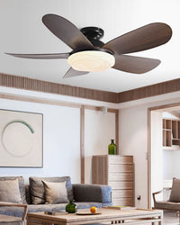 WOMO 52 inch Low Profile Ceiling Fan with Bright Light - WM5165