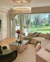 WOMO Silver Fringe Round Chandelier-WM2643 thumbnail