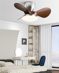 WOMO 24 Inch Small Low Profile Ceiling Fan Lamp - WM5159