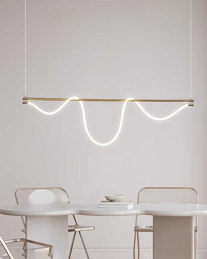 WOMO Rope Led Linear Pendant Light-WM2742