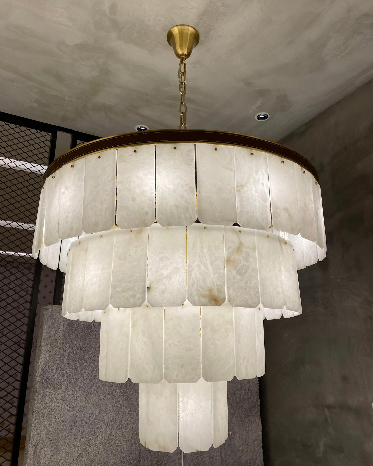 WOMO Tiered Alabaster Chandelier -WM2832