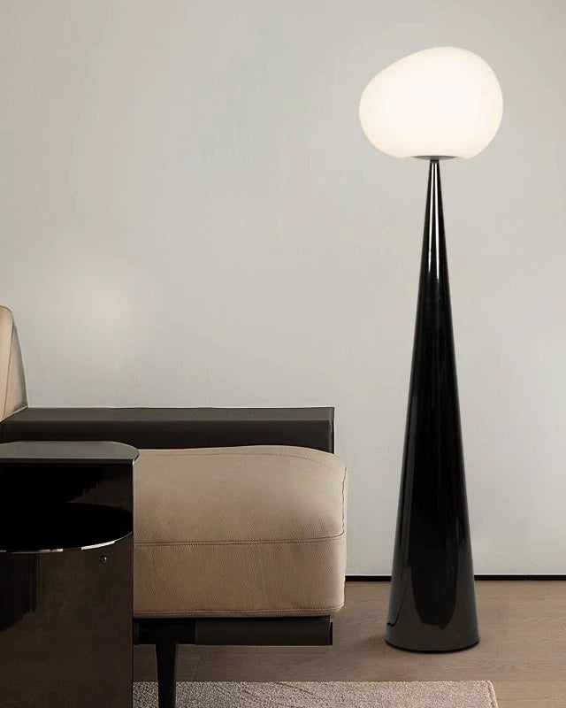 WOMO Globe Black Floor Lamp-WM7086