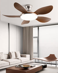 WOMO Low Profile Ceiling Fan with Bright Light - WM5155