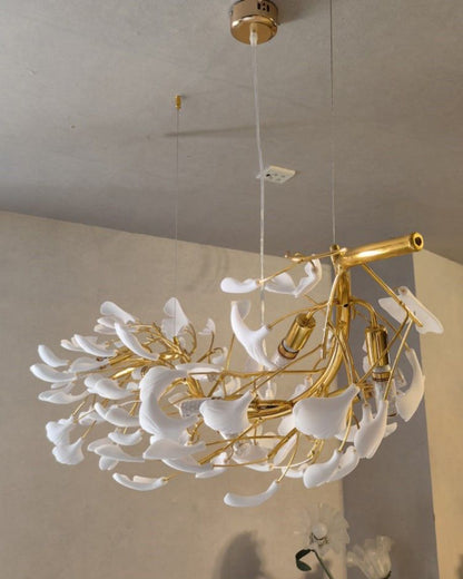 WOMO Ginkgo Long Ceramic Chandelier-WM2490