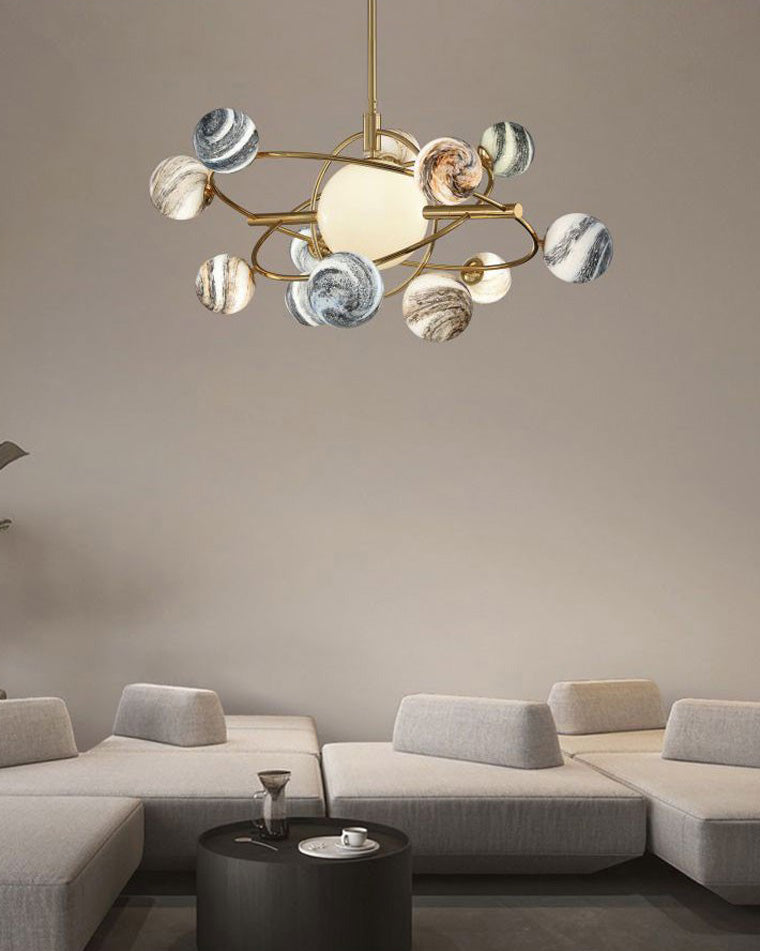 WOMO Planet Glass Chandelier-WM2385