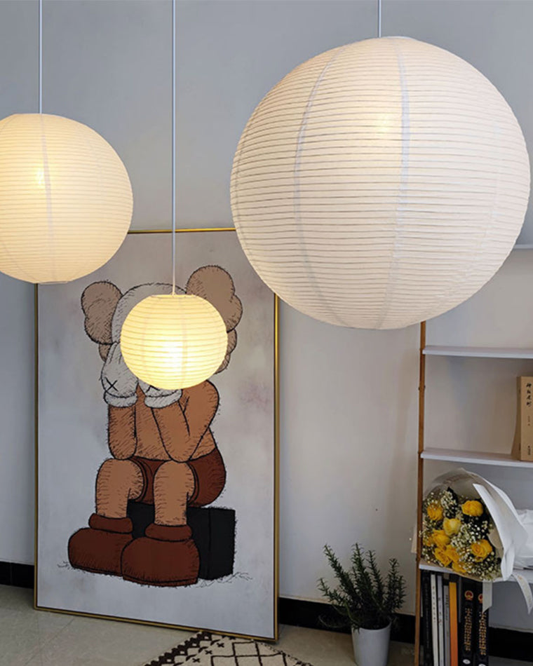 WOMO Rice Paper Globe Pendant Light-WM2722