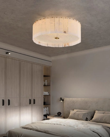 WOMO Drum Alabaster Ceiling Light-WM1139