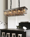 WOMO Smoked Crystal Rectangular Chandelier-WM2918 thumbnail