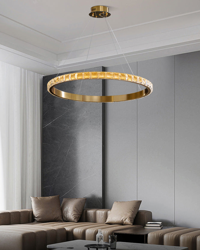 WOMO Circular Led Crystal Chandelier-WM2549a