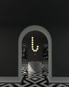 WOMO Pearl Brass Globe Dining Room Chandelier-WM2102b thumbnail