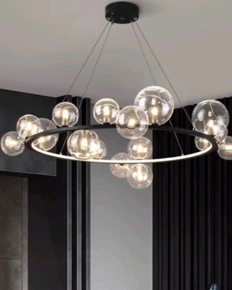 WOMO Circular Glass Bubble Chandelier-WM2493