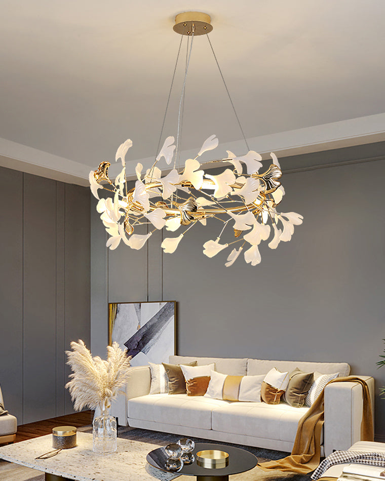 WOMO Gingko Round Chandelier-WM2422