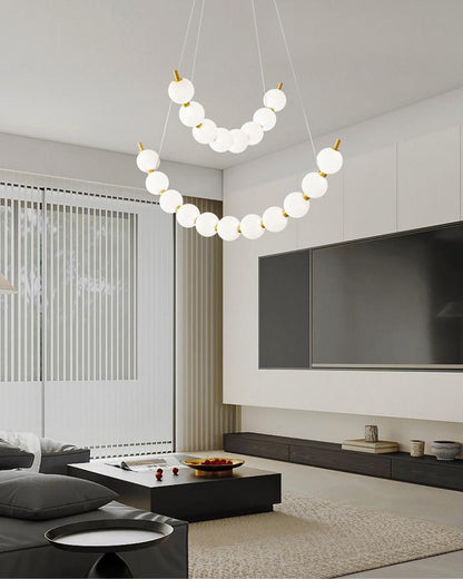 WOMO Pearl Arc Chandeliere-WM2808