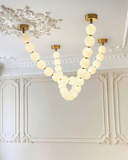 WOMO X-Pearl Necklace Chandelier-WM2799