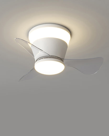 WOMO Small Low Profile Ceiling Fan Lamp-WM5084