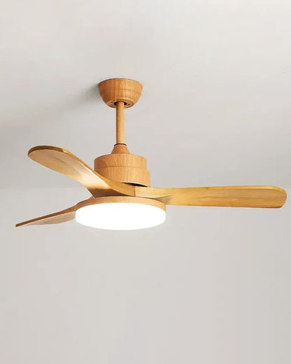 WOMO 3 Wood Blade Ceiling Fan Lamp-WM5090