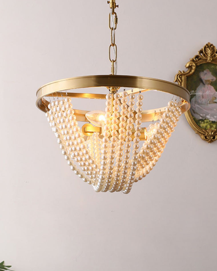 WOMO Pearl Beaded Pendant Light-WM2407