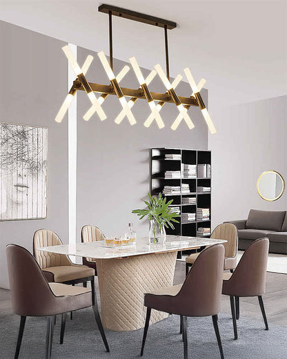 WOMO Candle Linear Chandelier-WM2805