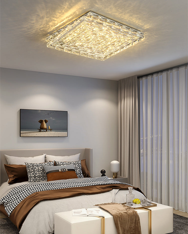 WOMO Square Crystal Ceiling Light-WM1141