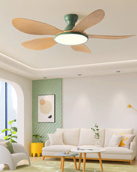 WOMO Low Profile Ceiling Fan with Bright Light - WM5153