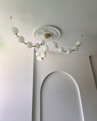 WOMO Spider Pearl Globe Chandelier-WM2650