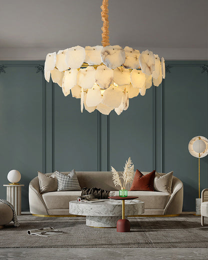 WOMO Tiered Alabaster Chandelier-WM2393