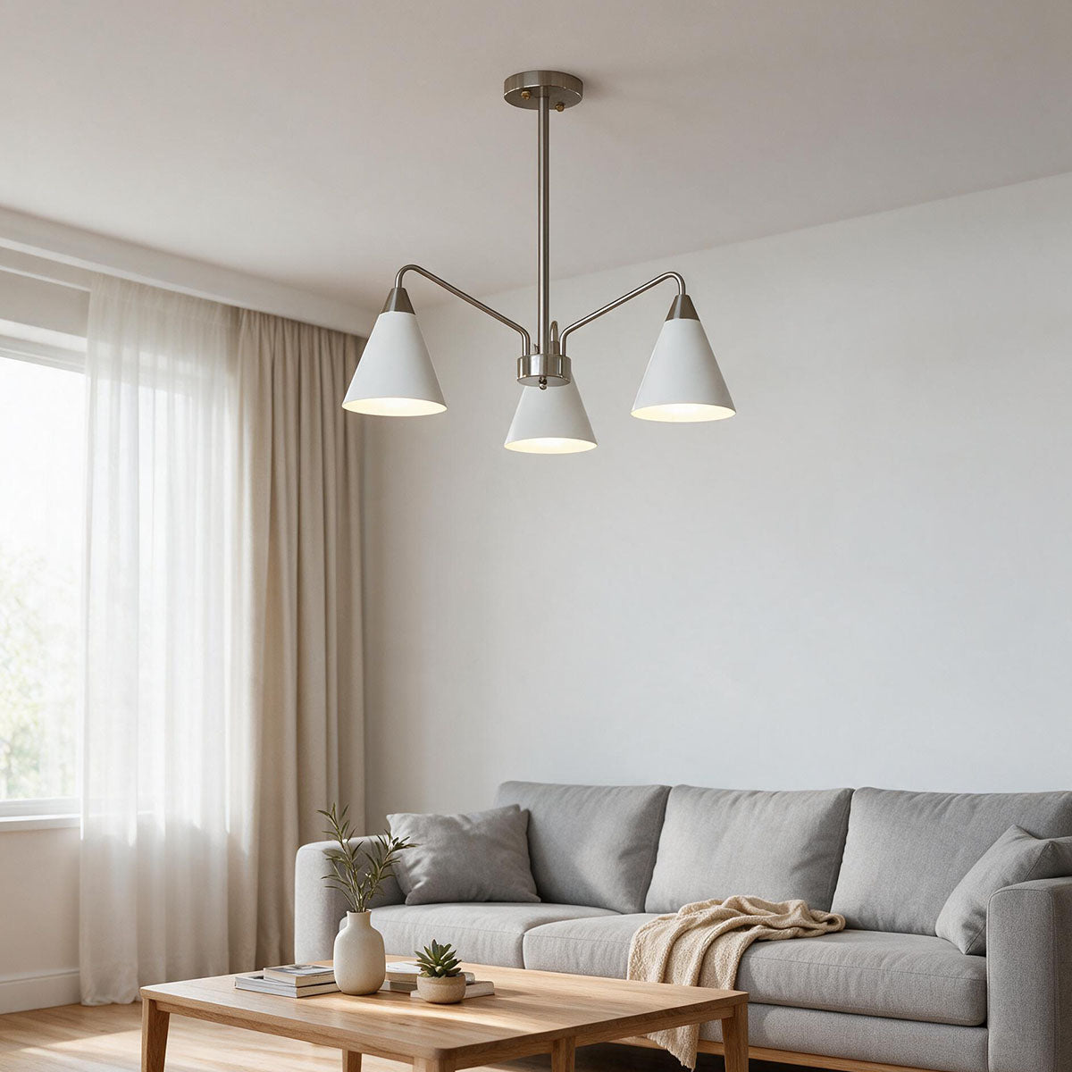 WOMO Scandinavian Cone Chandelier-WM3230