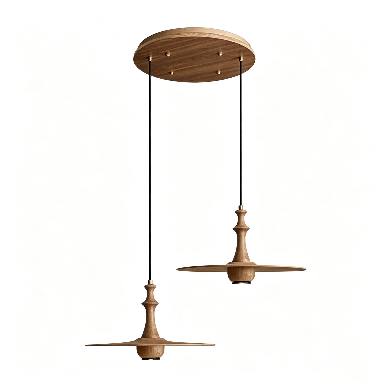 WOMO Wood Flying Saucer Chandelier-WM3259