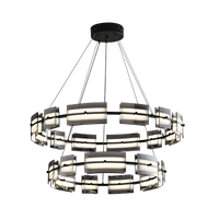 WOMO Modern Tiered Glass Chandelier-WM2220