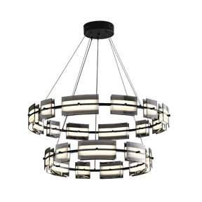 WOMO Tiered Circles Glass Chandelier-WM2220