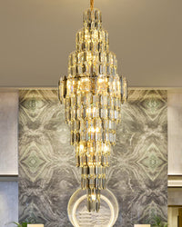 WOMO Tiered Tapers Crystal Chandelier-WM2382