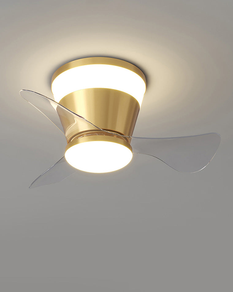 WOMO Small Low Profile Ceiling Fan Lamp-WM5084