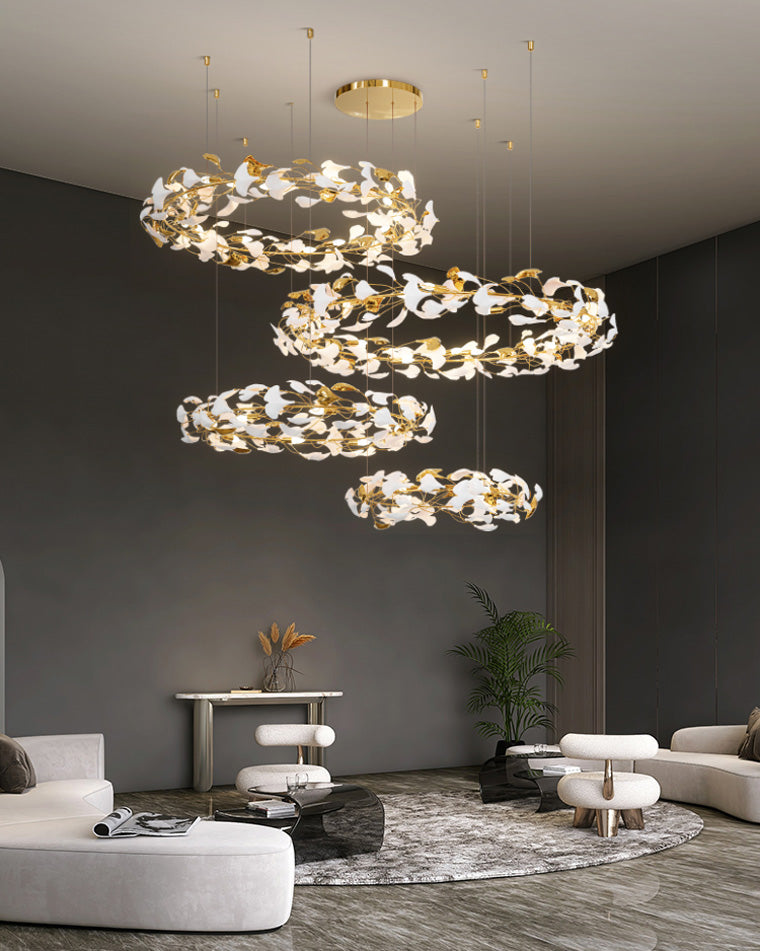 WOMO Gingko Circular Chandelier-WM2428