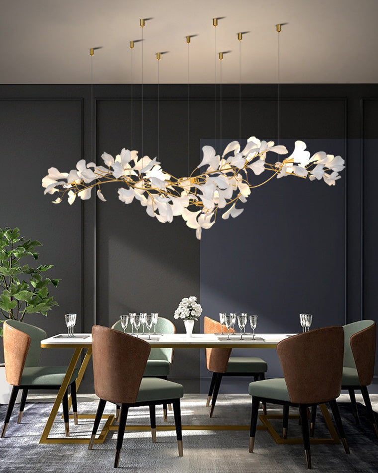 WOMO Gingko Long Linear Chandelier-WM2426