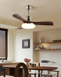 WOMO Mid Century Modern Ceiling Fan Lamp-WM5147