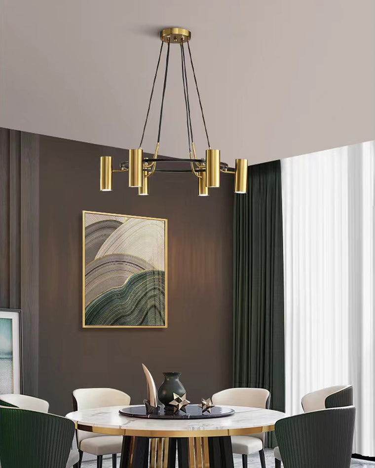 WOMO Gold Spotlight Chandelier-WM2698