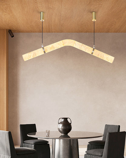 WOMO Pipe Linear Alabaster Pendant Light-WM2889