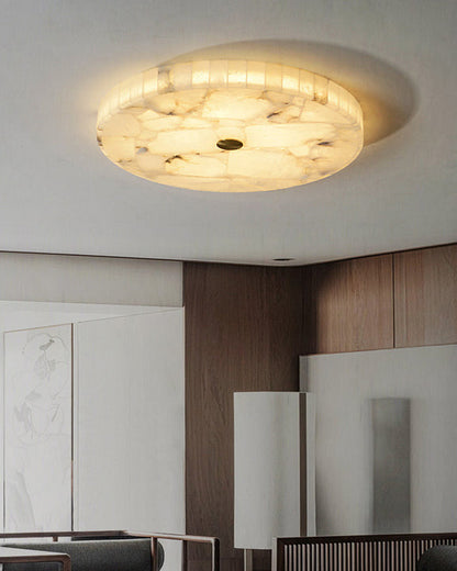 WOMO Round Alabaster Ceiling Light-WM1140