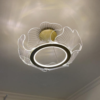 WOMO  Acrylic Ginkgo Leaf Chandelier-WM2000