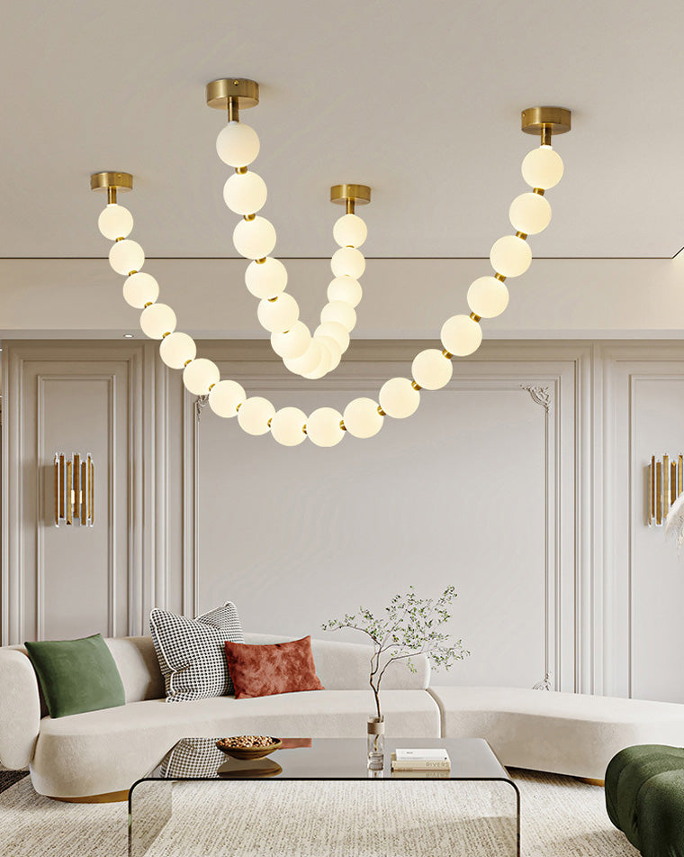 WOMO X-Pearl Necklace Chandelier-WM2799