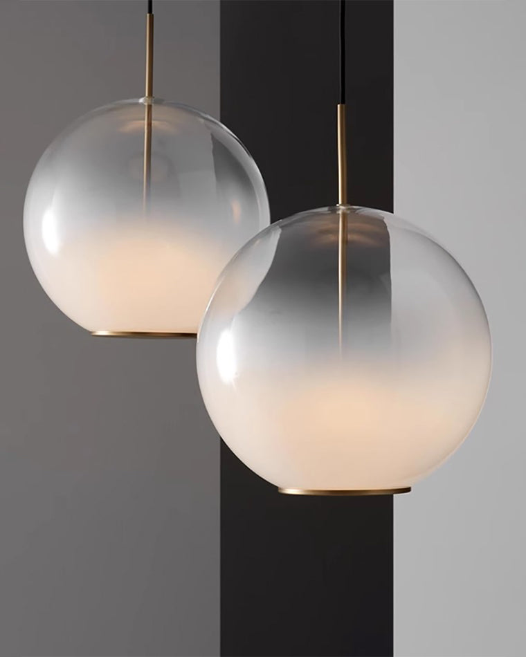 WOMO Milk Glass Globe Pendant Light-WM2674