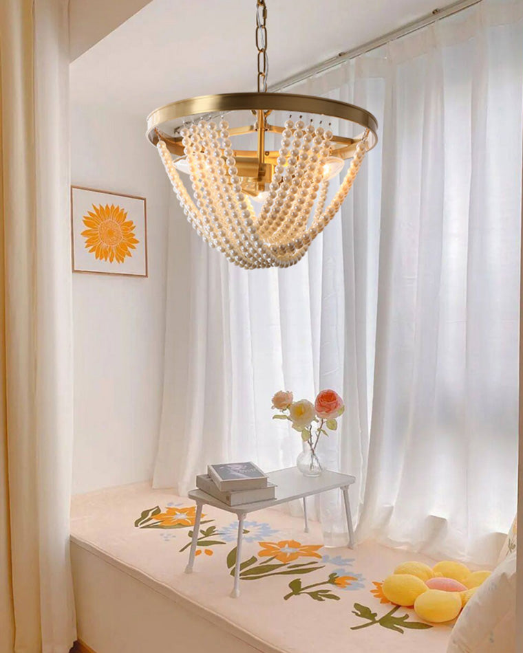 WOMO Pearl Beaded Pendant Light-WM2407