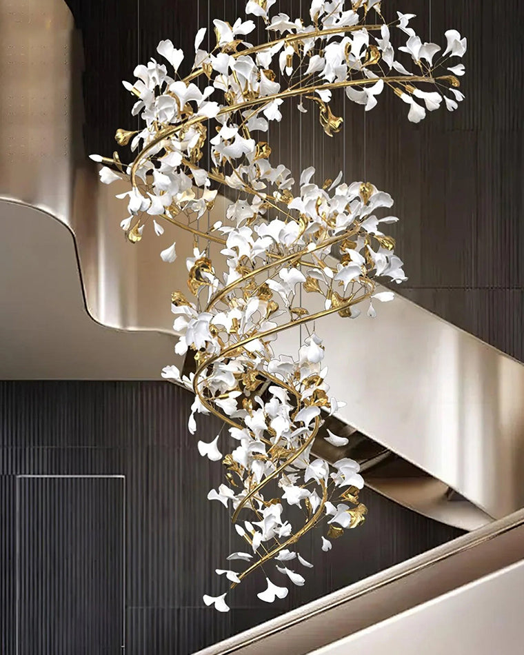 WOMO Gingko Spiral Chandelier-WM2423