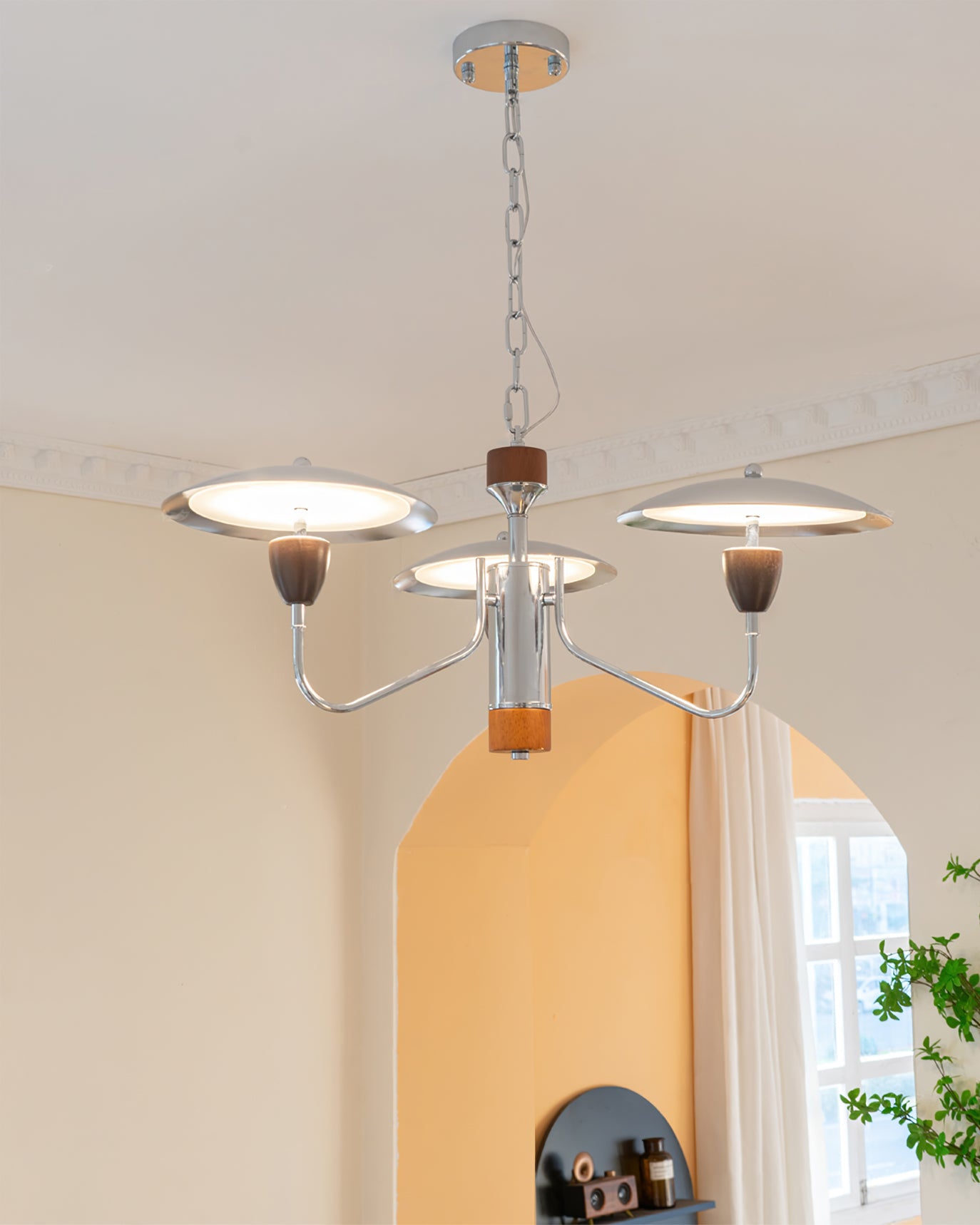 WOMO Mid Century Modern Arm Chandelier-WM2863