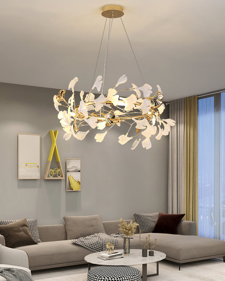 WOMO Gingko Round Chandelier-WM2422