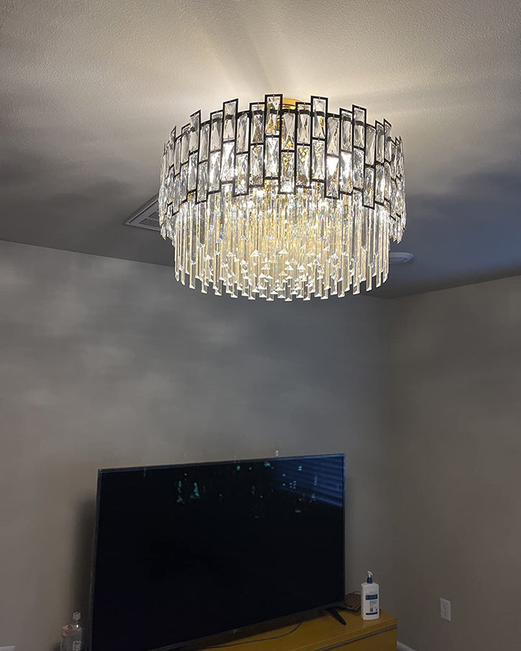 WOMO Round Crystal Chandelier-WM2782