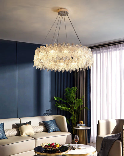 WOMO Leaf Glass Chandelier-WM2374