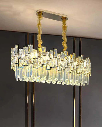 WOMO Oblong Crystal Chandelier-WM2783